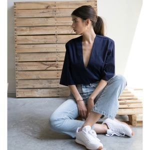 Toit Volant Poppy Top  | navy blue